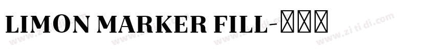 Limon Marker Fill字体转换